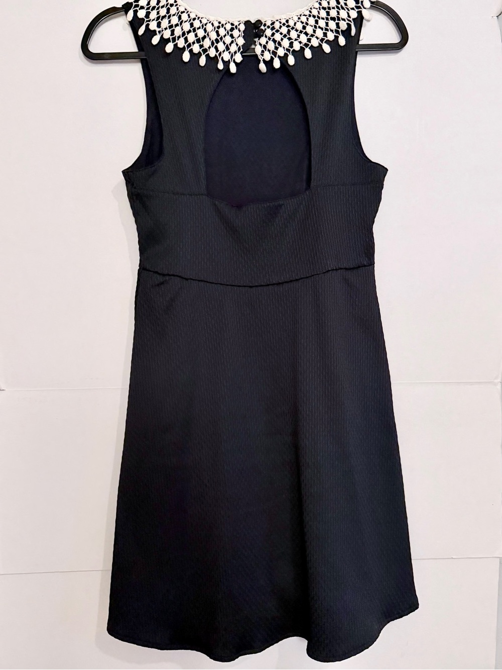 Free People Black Backless Mini Dress with Jeweled Neckline - Picture 6 of 6